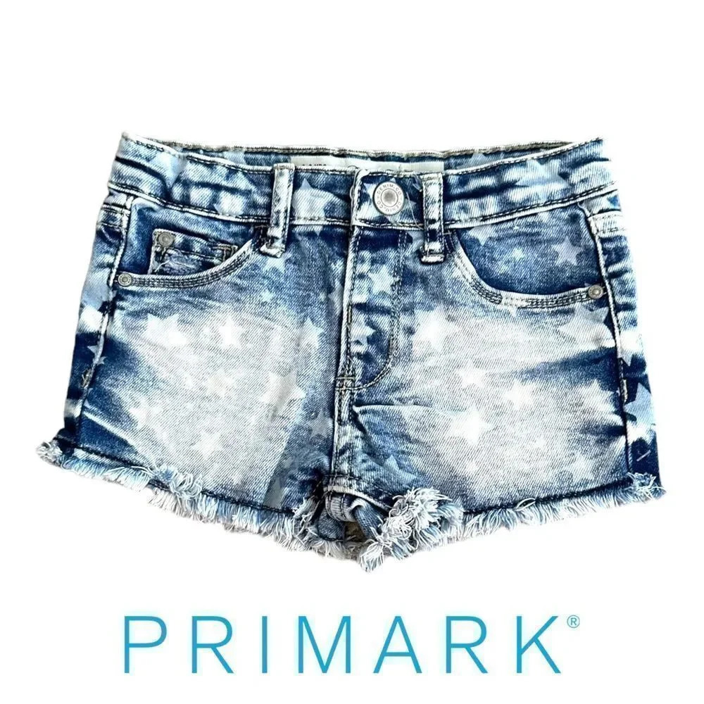 PRIMARK | Blue | STARS DENIM SHORTS